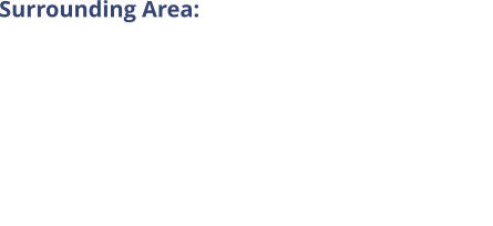 Surrounding Area: •	Outdoor shopping plaza (half of one block from residence): •	Bank •	Post Office •	Supermarket •	Restaurants •	Fitness Club •	Clothing Stores