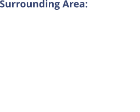 Surrounding Area: •	Outdoor shopping plaza (half of one block from residence): •	Bank •	Post Office •	Supermarket •	Restaurants •	Fitness Club •	Clothing Stores